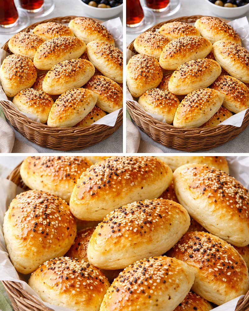 Çay Demlenene Kadar Hazır Mayasız Yumuşacık Poğaça Tarifi - 3