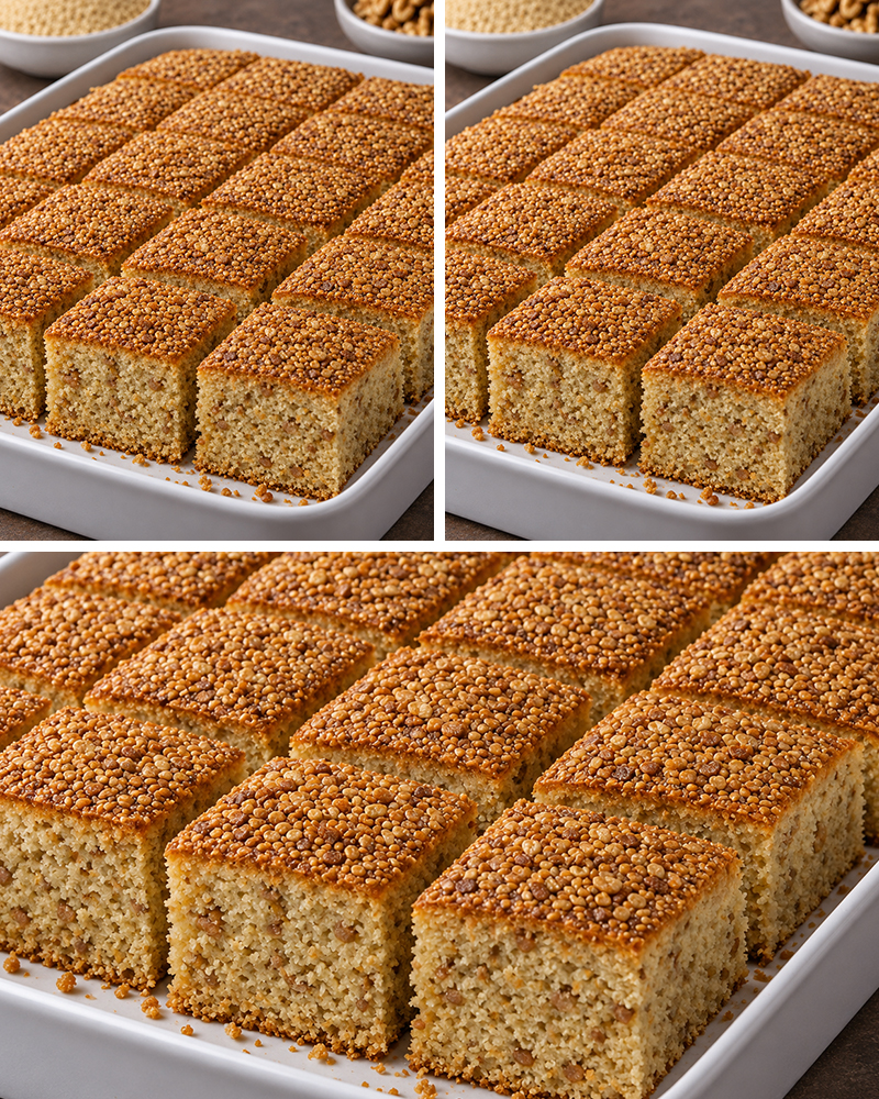 Susamlı Tahinli Nemli Kek Tarifi - 2