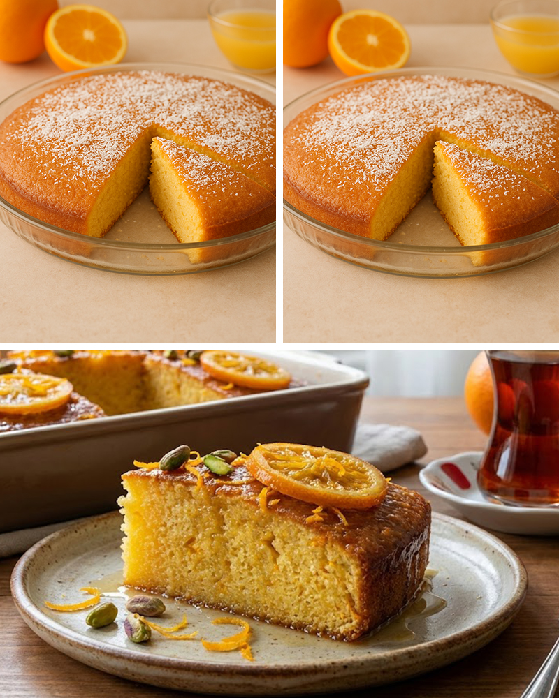 Portakallı Islak Kek Tarifi - 2