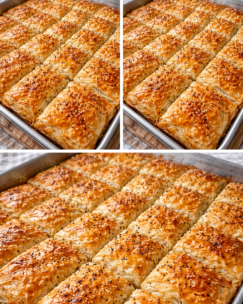 Pul Pul Dağılan Çıtır Tepsi Böreği Tarifi - 3