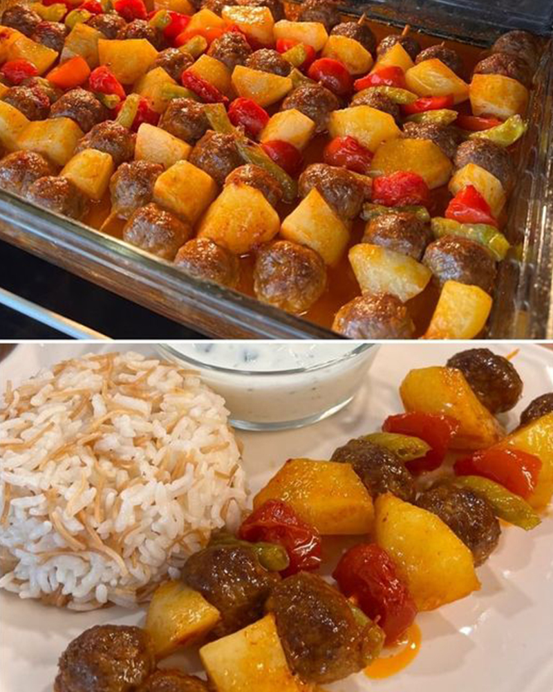 Sebzeli Şiş Köfte Tarifi - 3