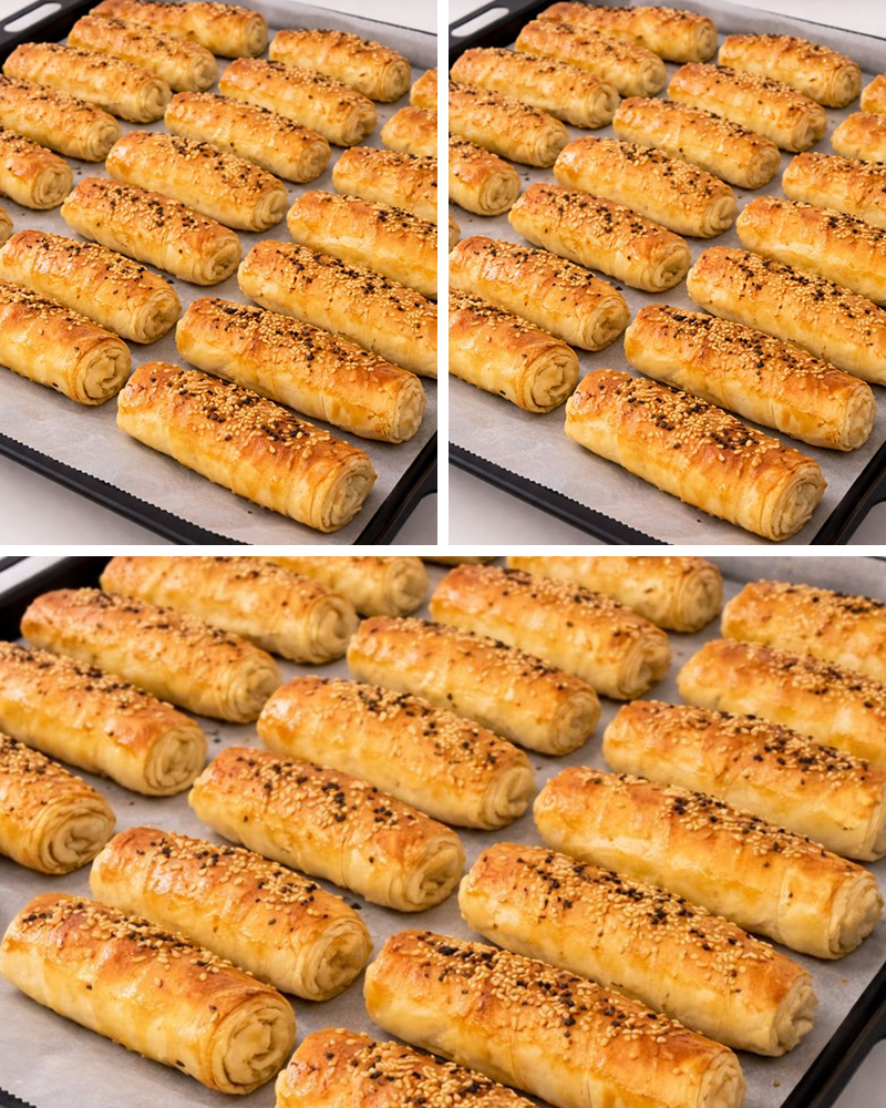Sadece 2 Yufkayla 12 Tane Sirkeli Unlu Çıtır Çıtır Börek Tarifi - 2