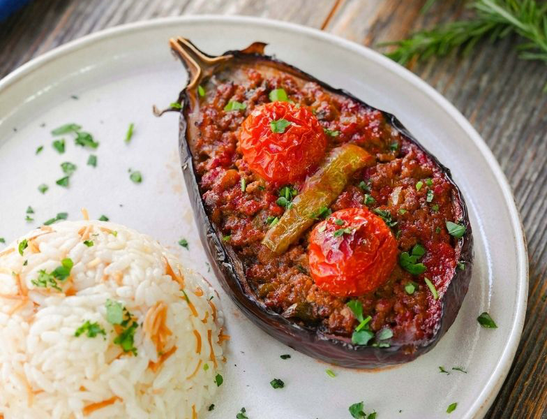 Bostan Patlıcanından Fırında Karnıyarık Tarifi - 1