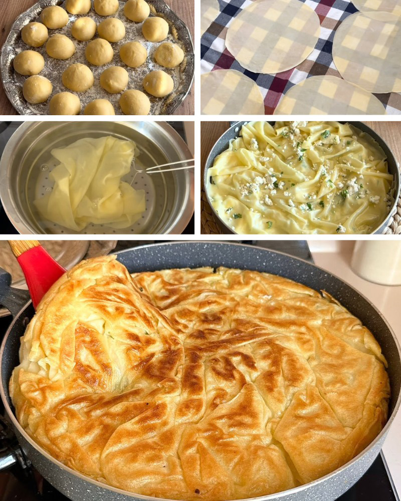 Tavada Hamuru Asla Yırtılmayan Su Böreği Tarifi - 1