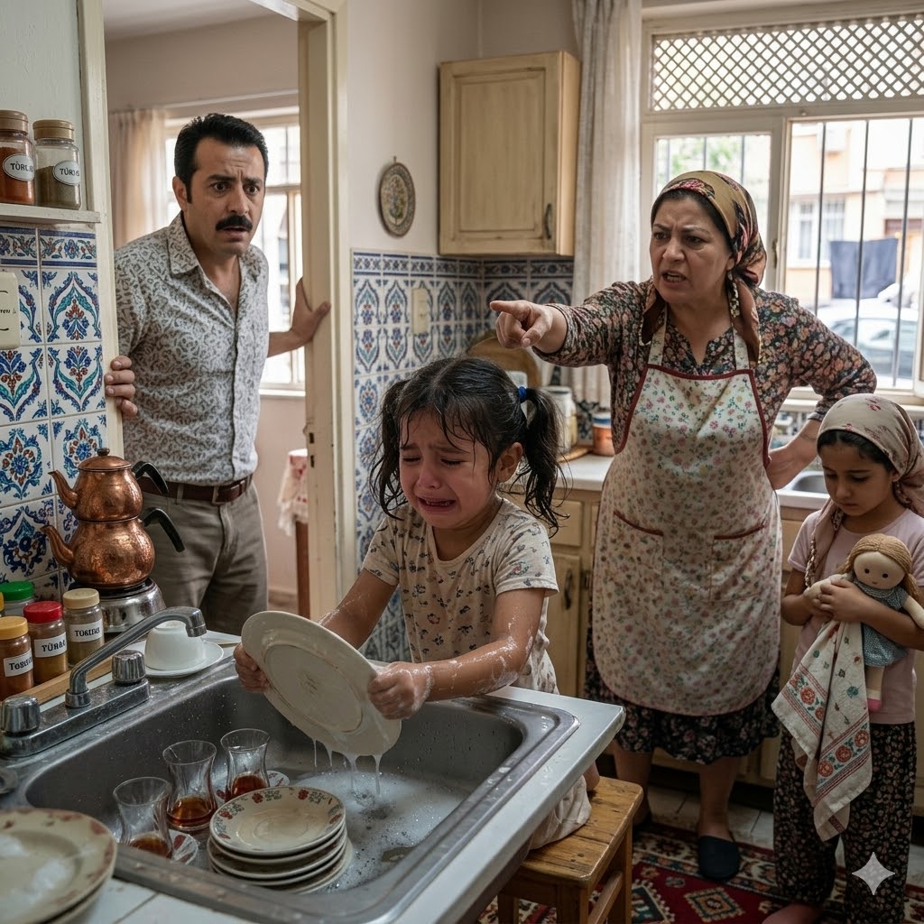 Evlatlık bir kız, kuzenleri oyun oynarken bulaşık yıkamaya zorlandı - 2