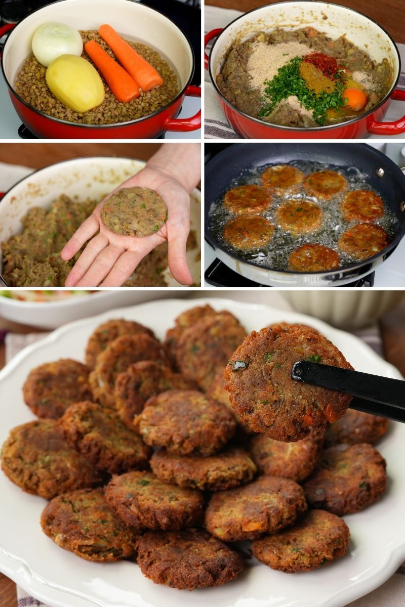 Patatesli Yeşil Mercimek Köftesi Tarifi - 1