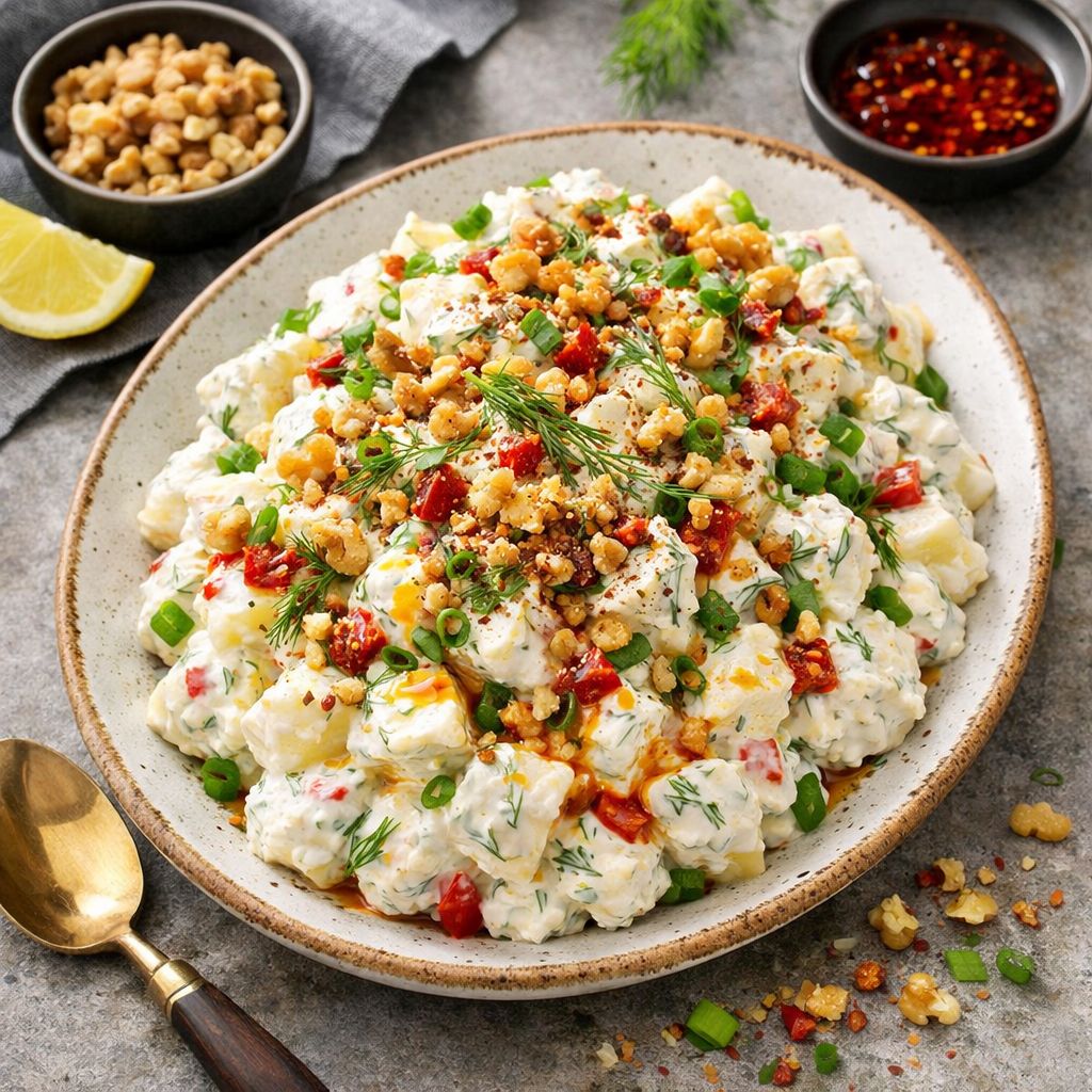 Yoğurtlu Patates Salatası Tarifi - 2